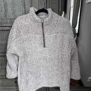 Charlie Paige Women's Sherpa Turtleneck Sweater - Cream